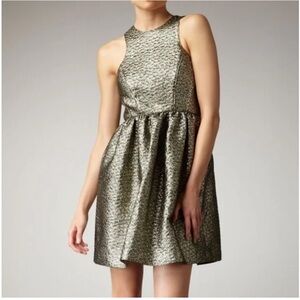 Tibi Metallic Mini Dress